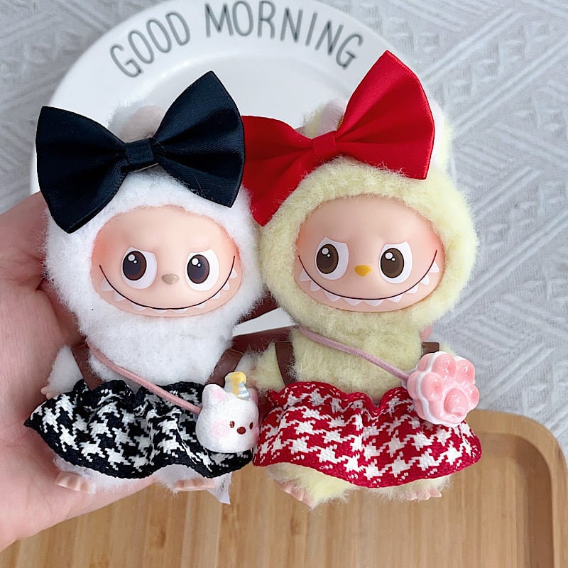 千鳥格子キャミワンピース＋ヘアアクセサリー＋ショルダーバッグ