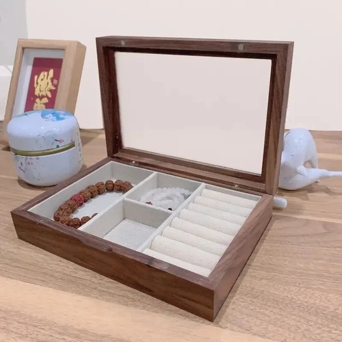 アクセサリーケース ジュエリーボックス コレクション 整理 収納 ディスプレイ インテリア 雑貨 北欧 ナチュラル モダン 蓋付き 木製 アクセサリー ジュエリー 指輪 リング ブレスレット ギフト