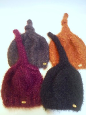 ふわふわメリノファーニット帽４色