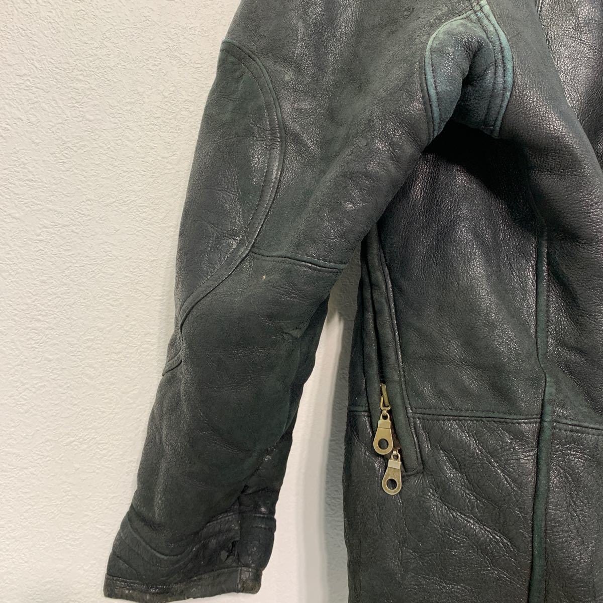 PROTOCOL レザー ジャケット XL ブラック プロトコル 革ジャン 裏ボア