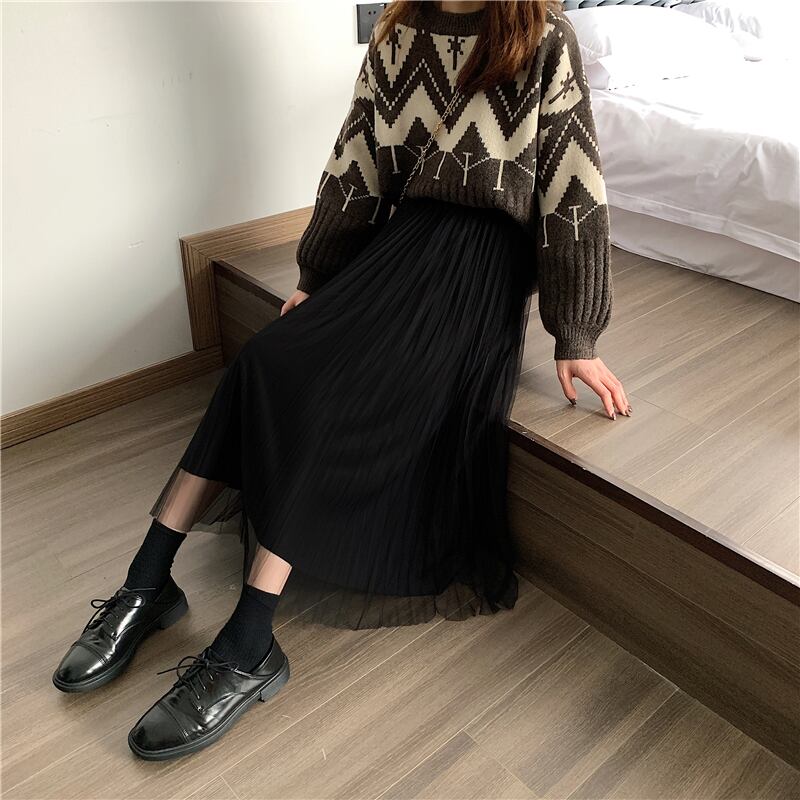 韓国ファッション レース裾プリーツスカート Cicibella おしゃれ コーディネート シンプル プリーツスカート マキシスカート レース ロングスカート 秋冬 史上一番安い プリーツスカート 韓国ファッション レース裾プリーツスカート Cicibella おしゃれ コーディネート シンプル プリーツスカート マキシスカート レース ロングスカート 秋冬 史上一番安い プリーツスカート