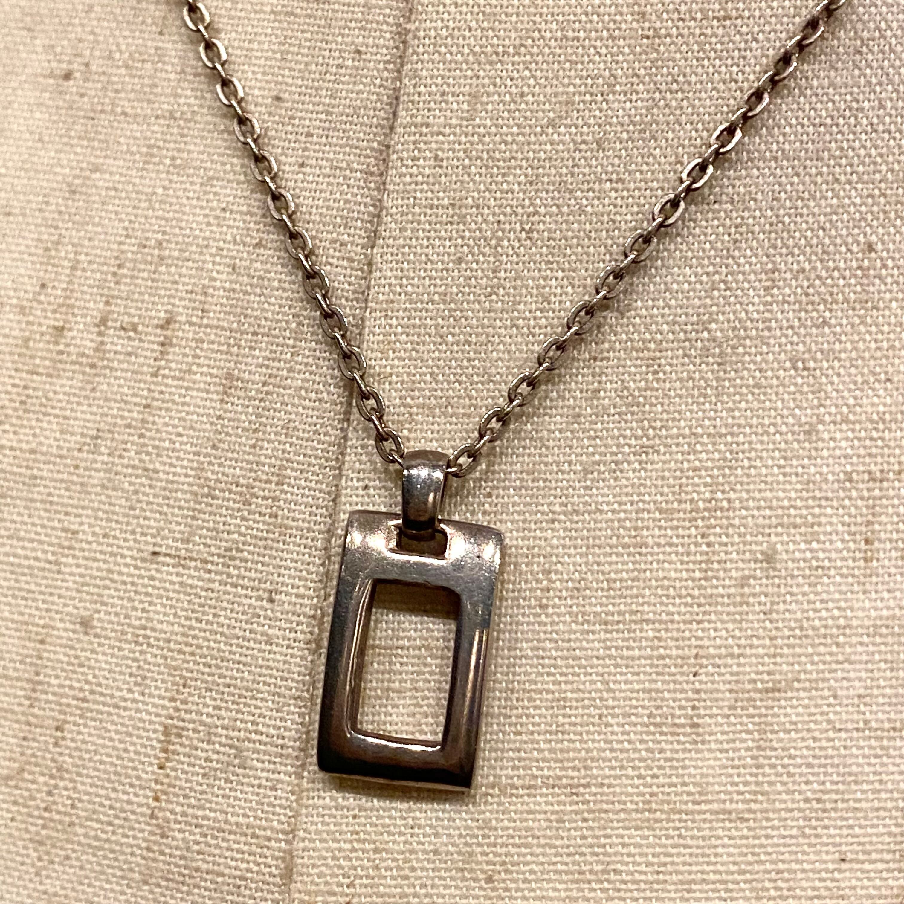 SILVER925 ZIP TOP DESIGN NECKLACE/シルバー/ネックレス