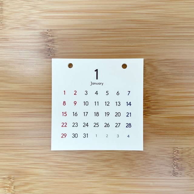 卓上ミニカレンダー 差し替え（2024年3月〜2025年3月）