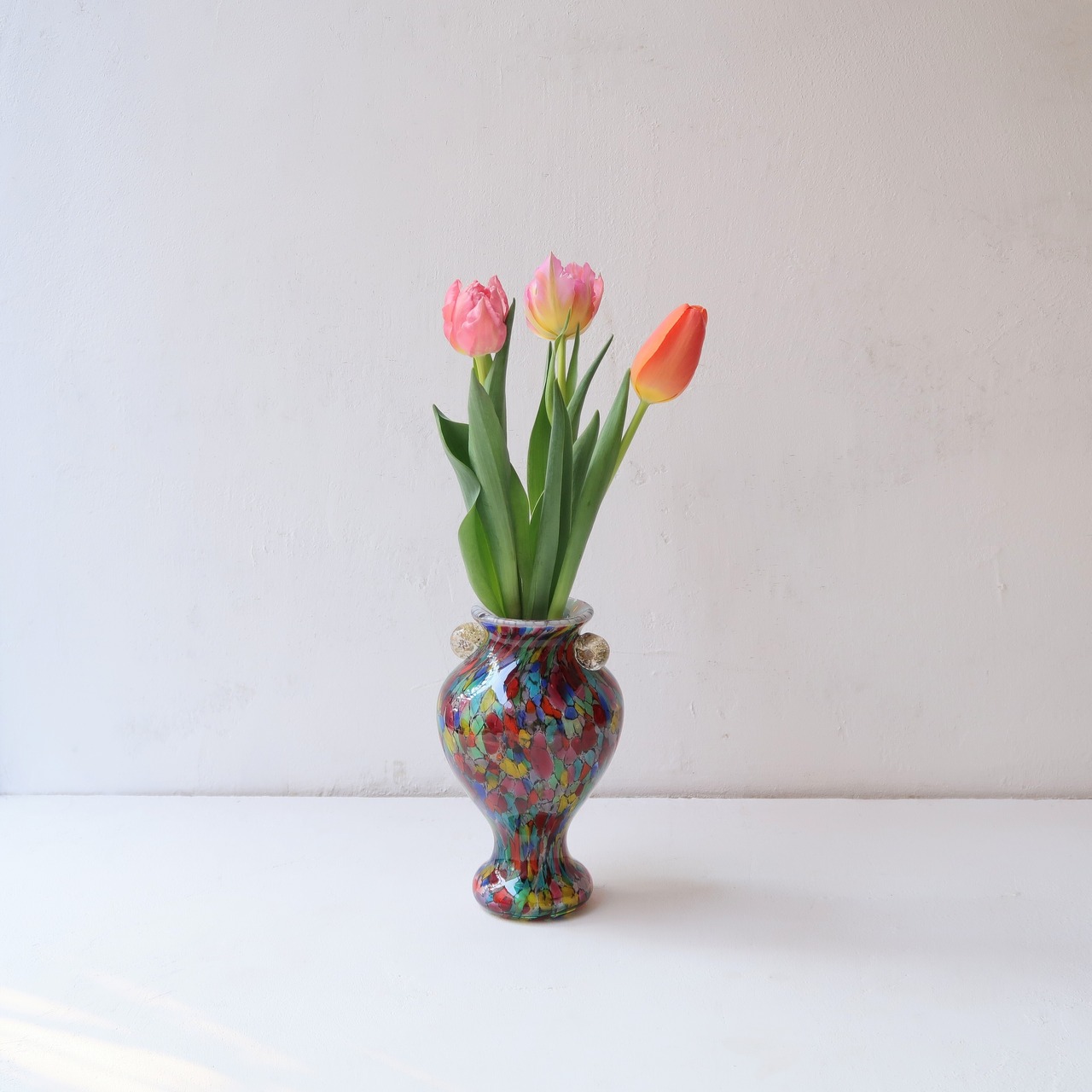 カラフルマーブルの花瓶