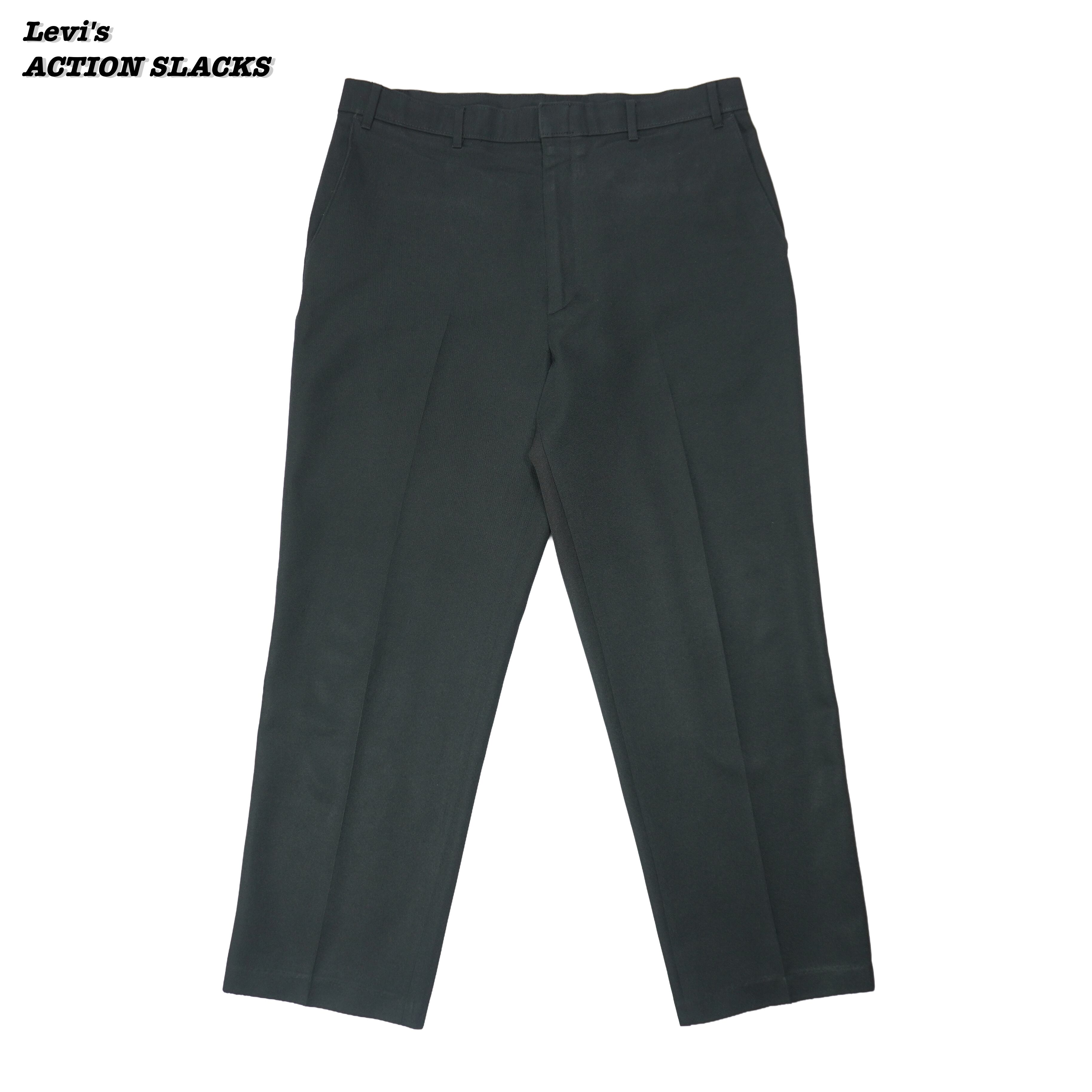 Levi's ACTION SLACKS BLACK 1990s LS25122 | Loki Vintage&Used