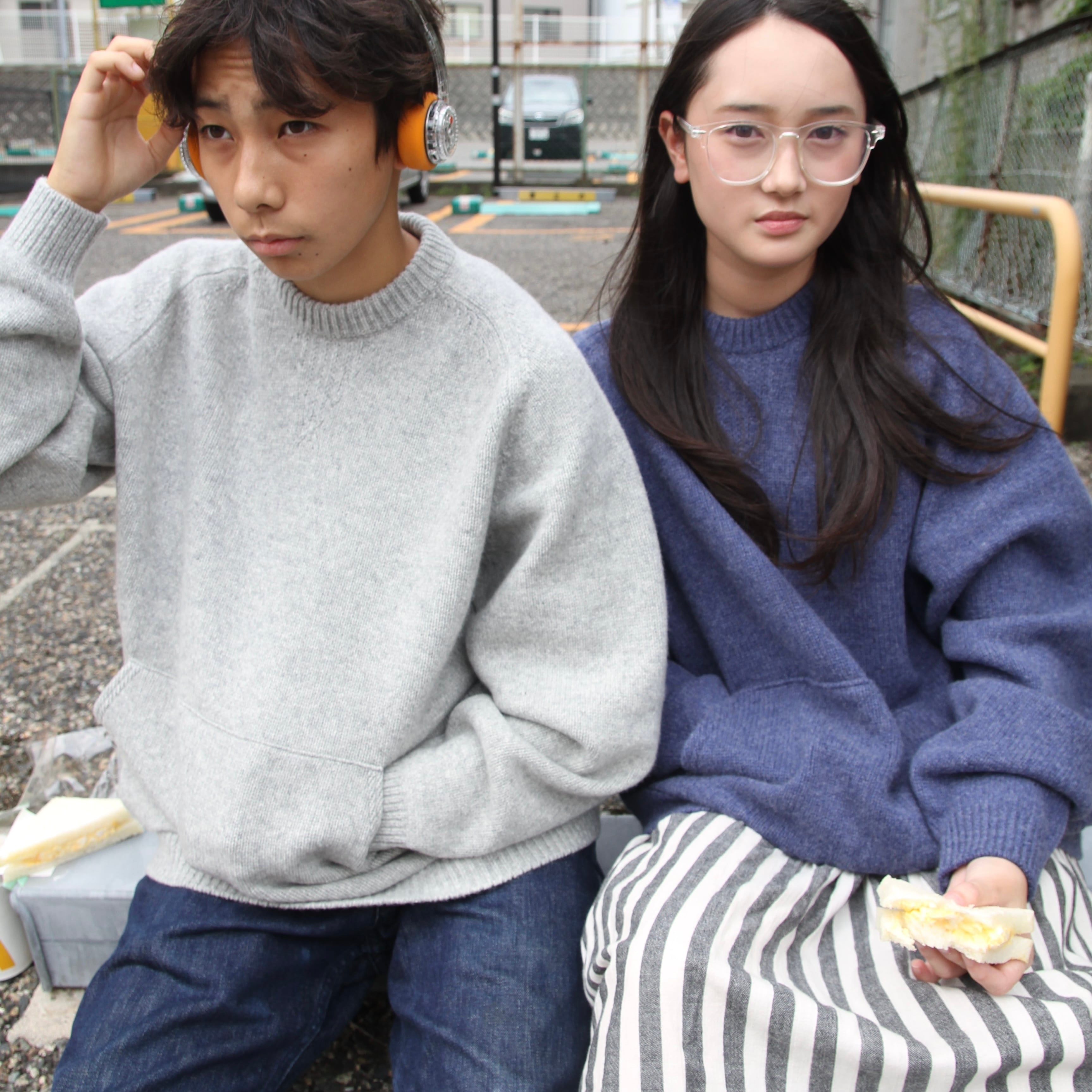 【新作】スエットみたいに着れるプルオーバー（Lグレー）