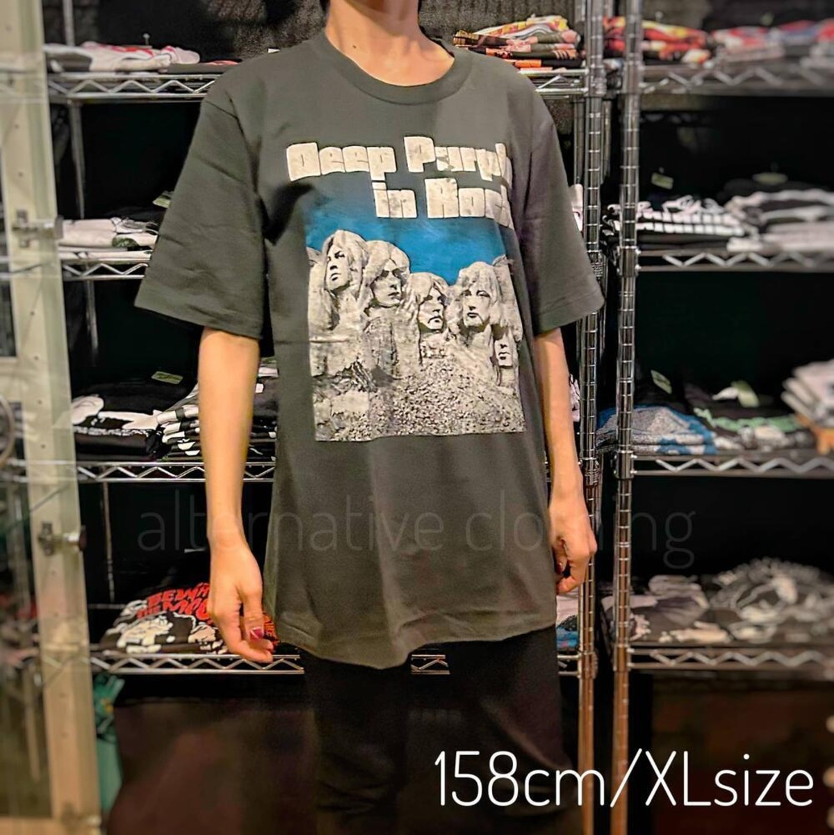 90s SCORPIONS バンT 半袖ツアーTシャツ バックプリント グレー（【3  