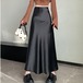 ボトムス スカート ロングスカート レディース ロング丈 ハイウエスト 光沢 セミフレア かわいい 大人可愛い きれいめ シンプル 上品 おしゃれ かっこいい カジュアル こなれ感 個性的 レトロ 主役級 存在感 抜け感 オールシーズン ベーシック ナチュラル キュート クール エレガント 無地 女性用 ママ OL 通勤 オフィス 学生 通学 デート お出かけ お泊まり 女子会 旅行 休日 カフェ ショッピング コンパ レストラン 普段使い デイリー 着回し 脚長 S M L XL トレンド モテ