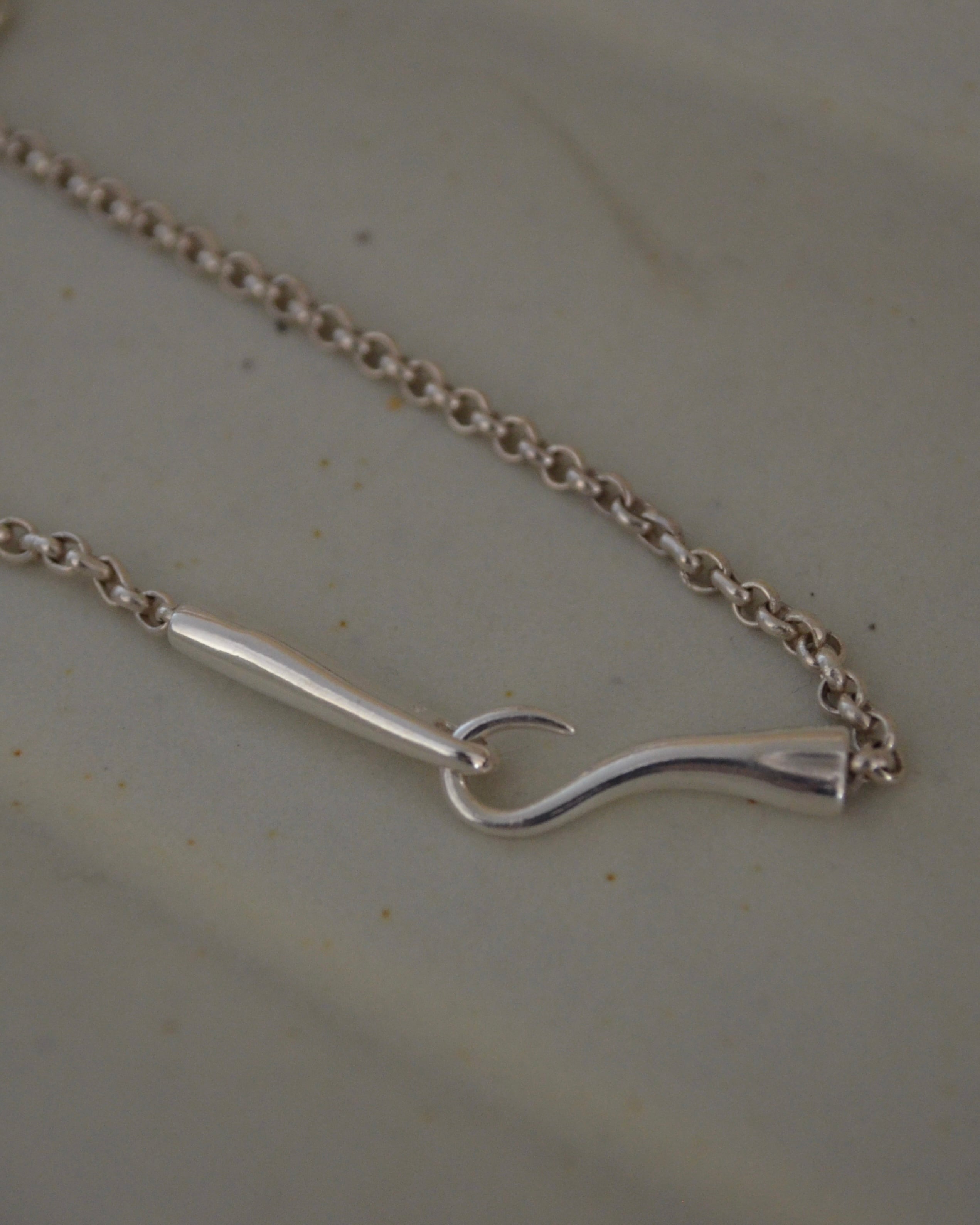 S925 Hook chain necklace | onesea