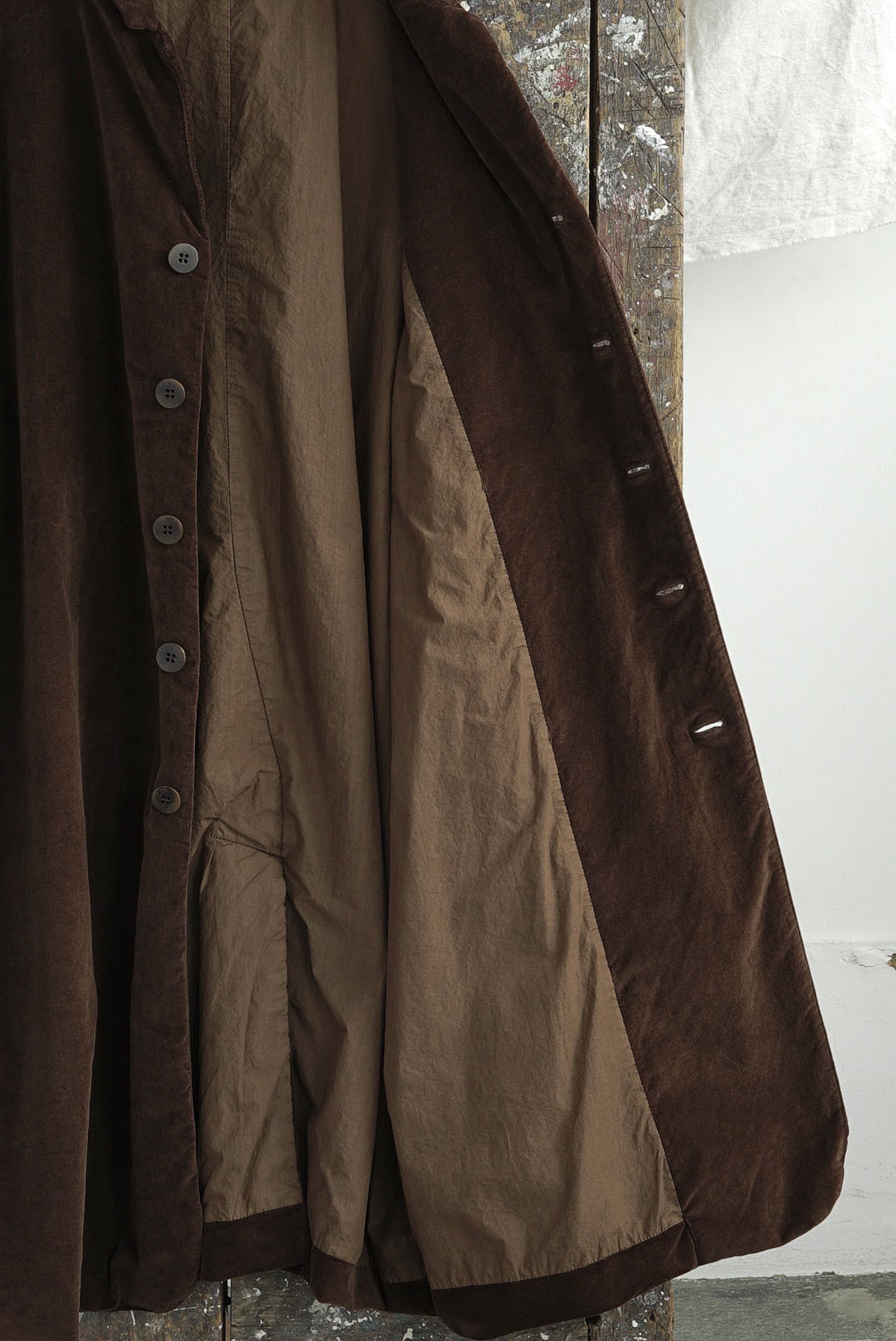 ALBUM DI FAMIGLIA - VELVET LONG BLAZER (COFFEE) | Brownie