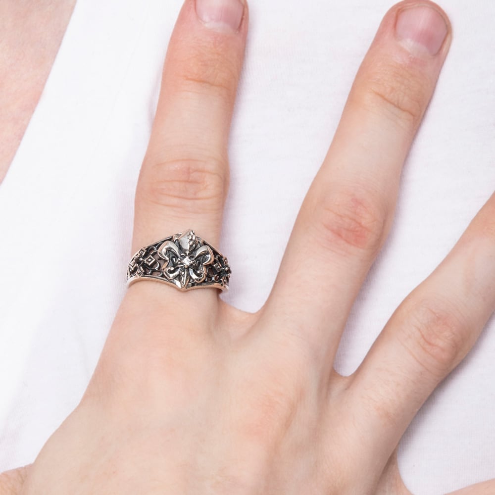 リリィクラウンリング シルバーリング AKR0032 Lily Crown Ring Silver