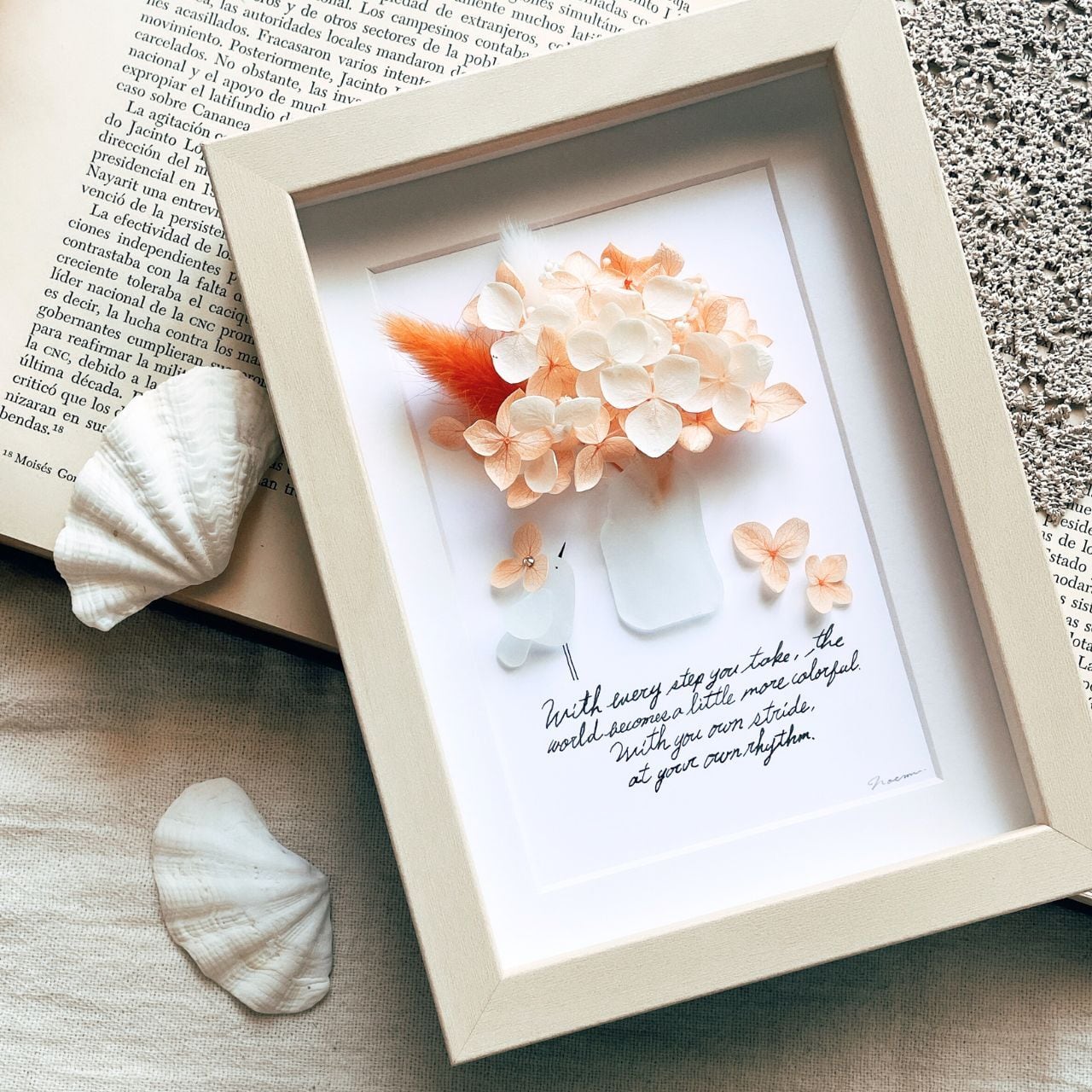 花のある生活〜溢れだす笑顔【シーグラスフラワーアート】 | umihana