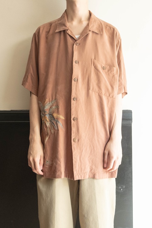 LUAU ウォッシャブルシルクS/Sシャツ 416B
