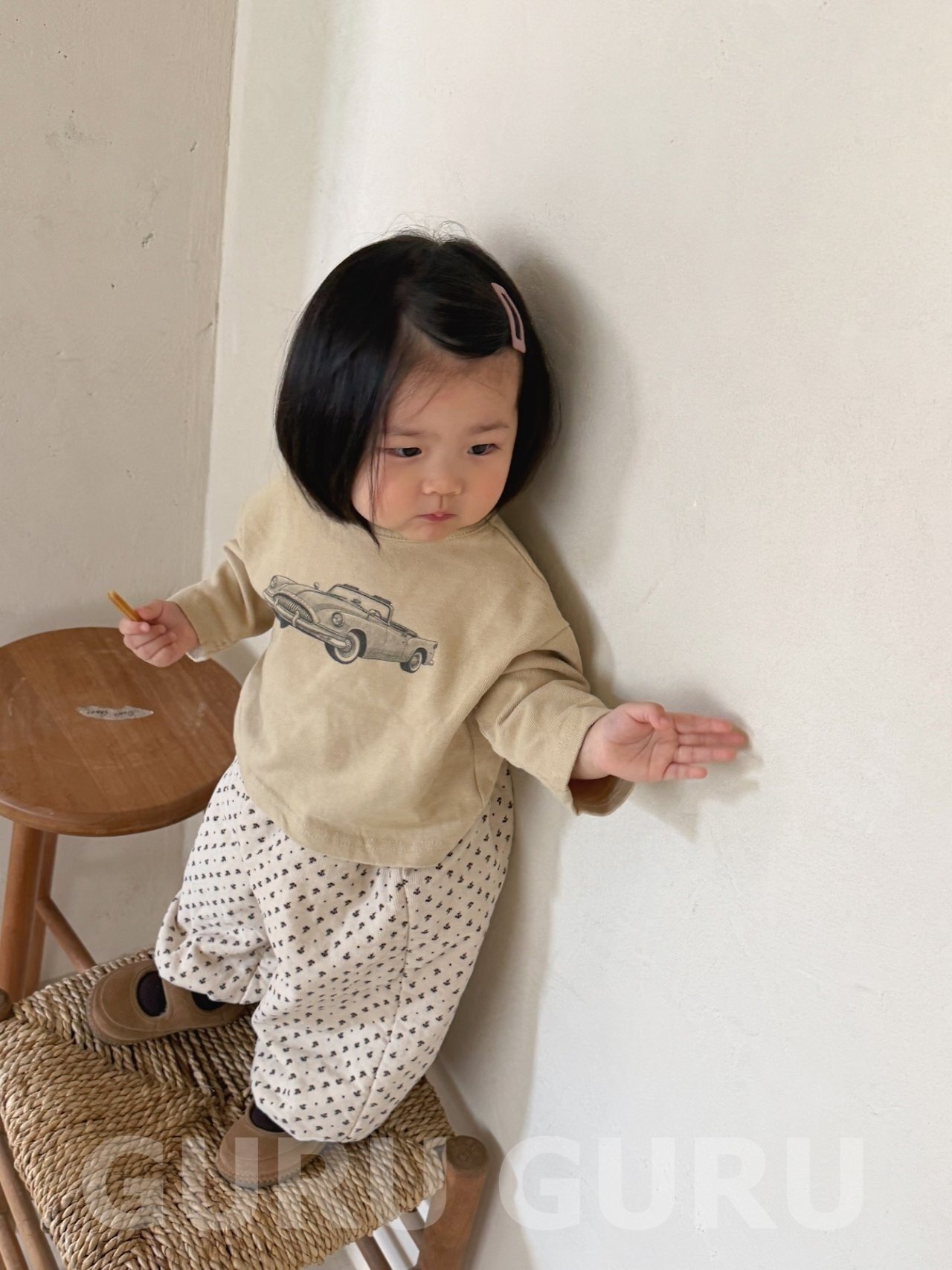 GURUGURU［取寄］flower bonding sausage pants 26winter