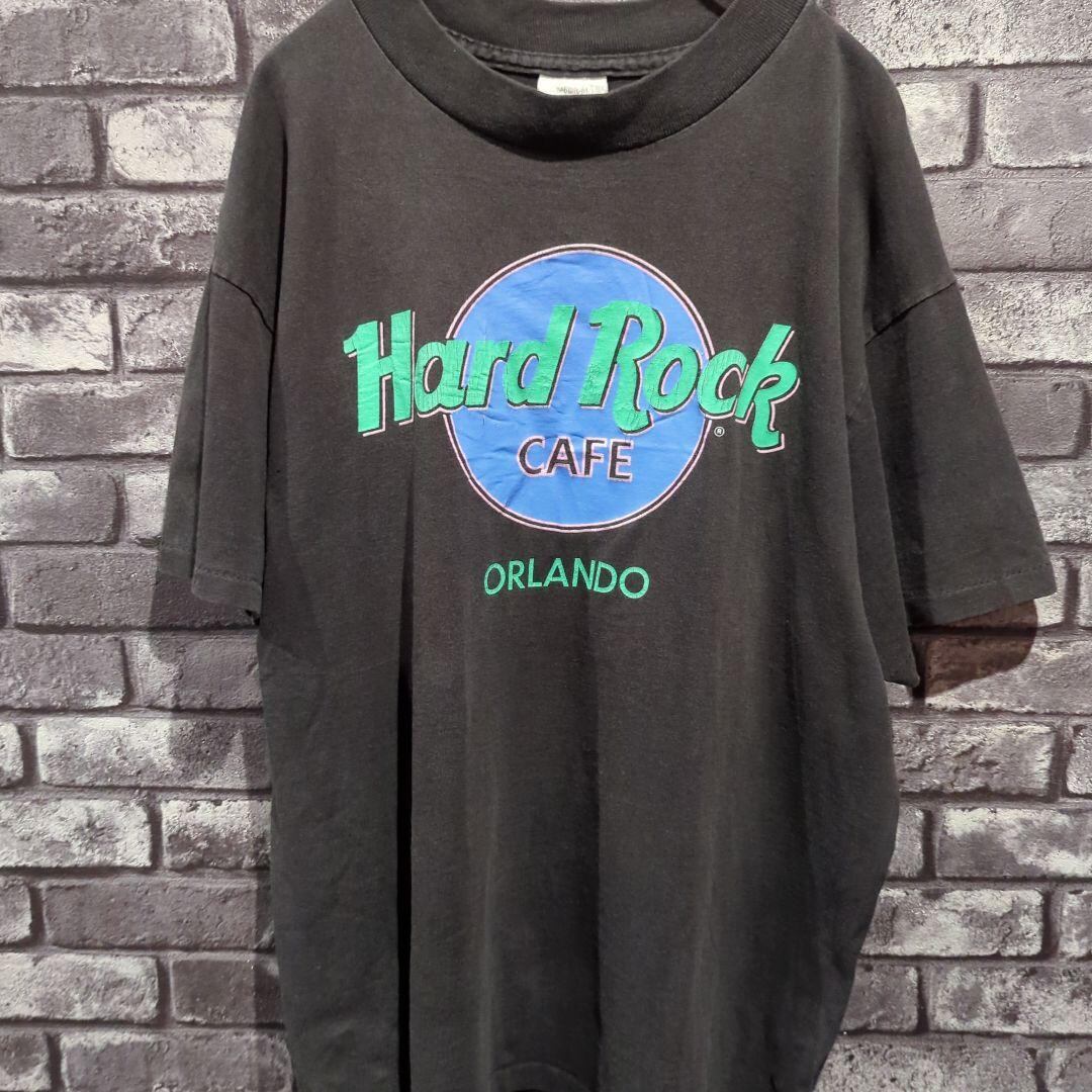 HardRockCAFE ORLANDO ヴィンテージT 90s 袖裾シングル