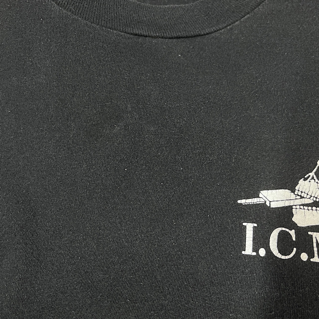 90年代 ICE CREAM MAN FROM HELL バイクチーム ロゴプリント Tシャツ 