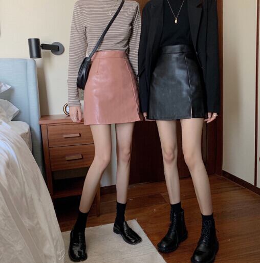 新生活 春新作 レディース ボトムス スカート タイトスカート PU Aライン