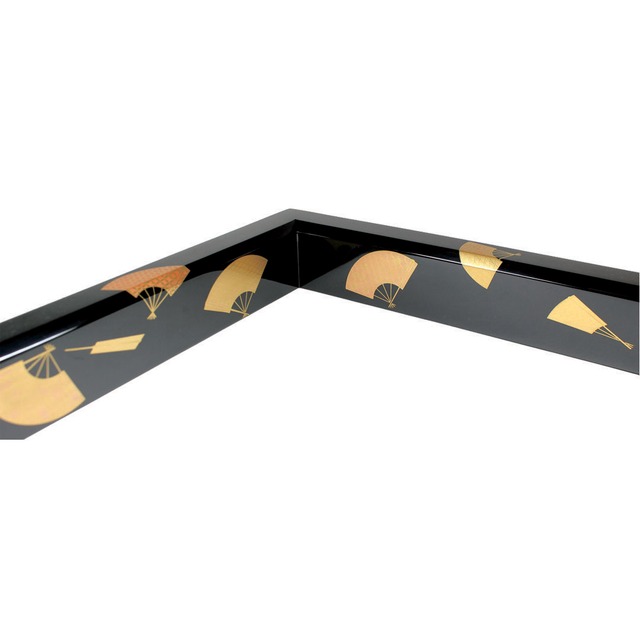 村田宗覚 作　扇面蒔絵 炉縁