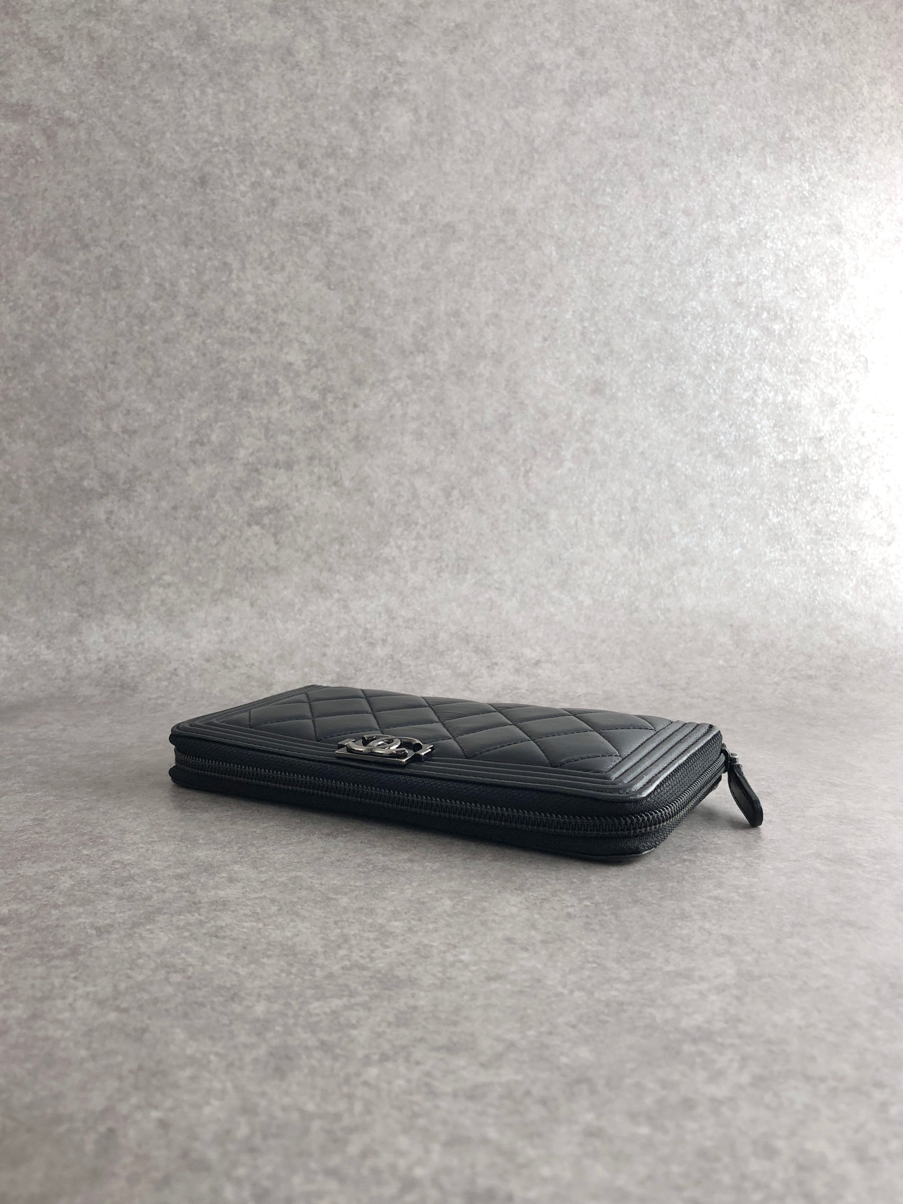 CHANEL シャネル 財布 ブラック ココマーク レザー 長財布 vintage
