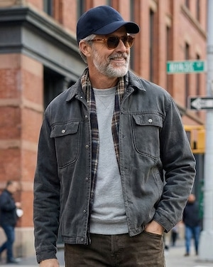 コットンツイル ベーシックワークジャケット 2色 A0170