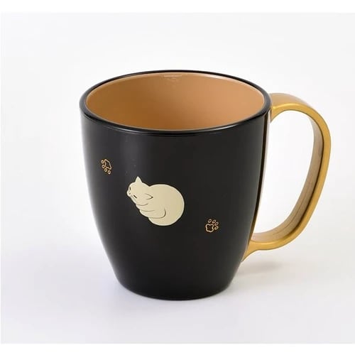 越前漆器マグカップねこ 溜