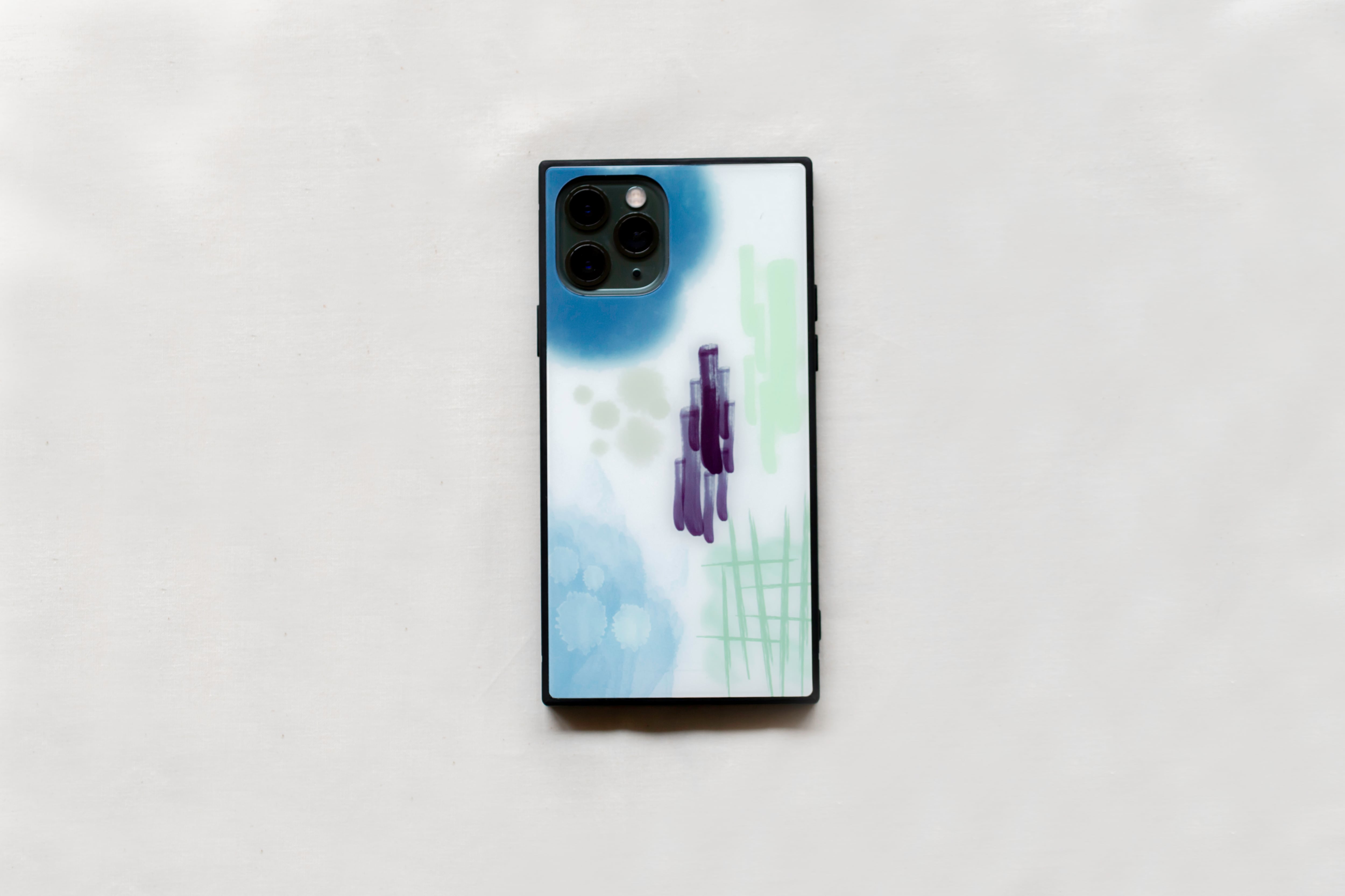 iPhone 強化ガラススマホケース 【ハル】