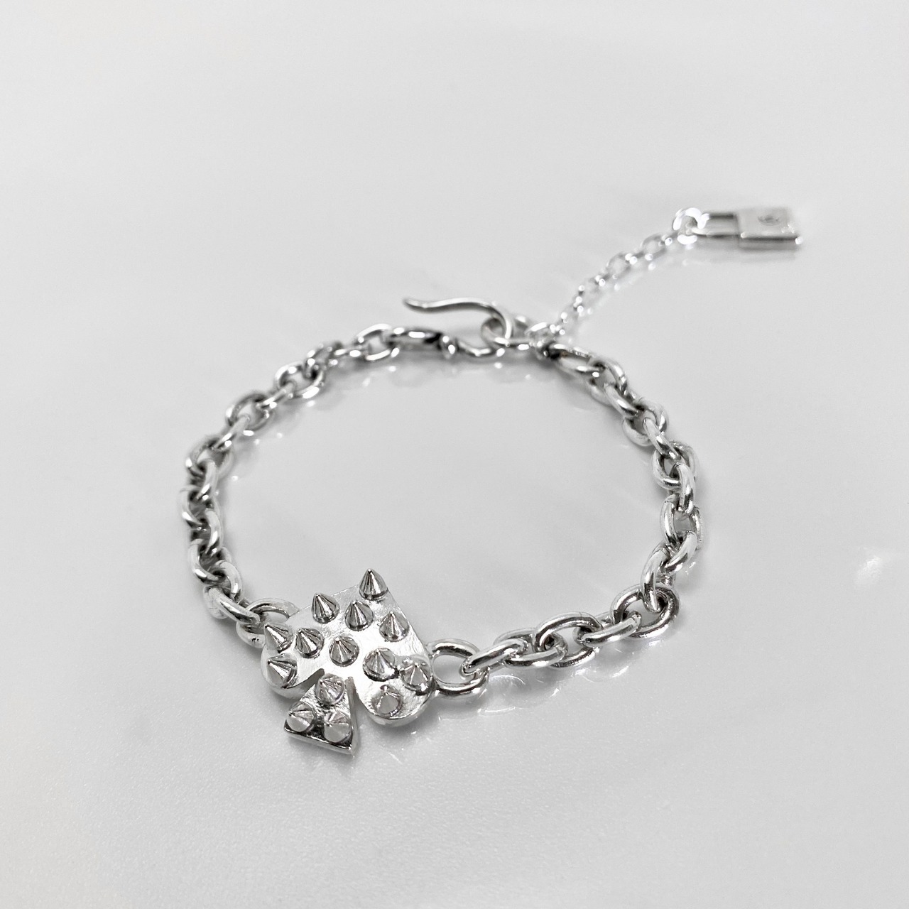 SPIKE:SPADE CHAIN BRACELET / スパイクスペードチェーンブレスレット