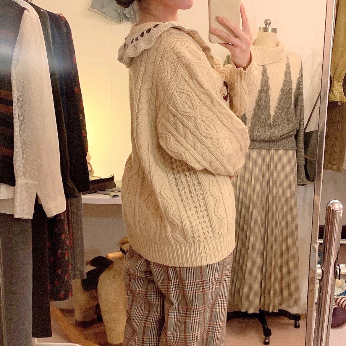 remake : oatmeal cookie aran sweater