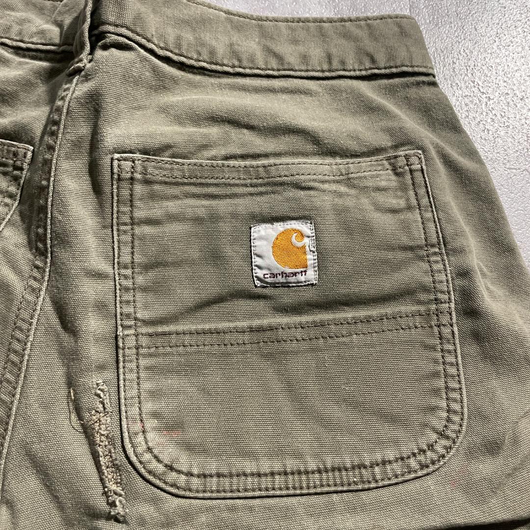 20s モスグリーン ダブルニー カーハート Carhartt 30×30 | ib2