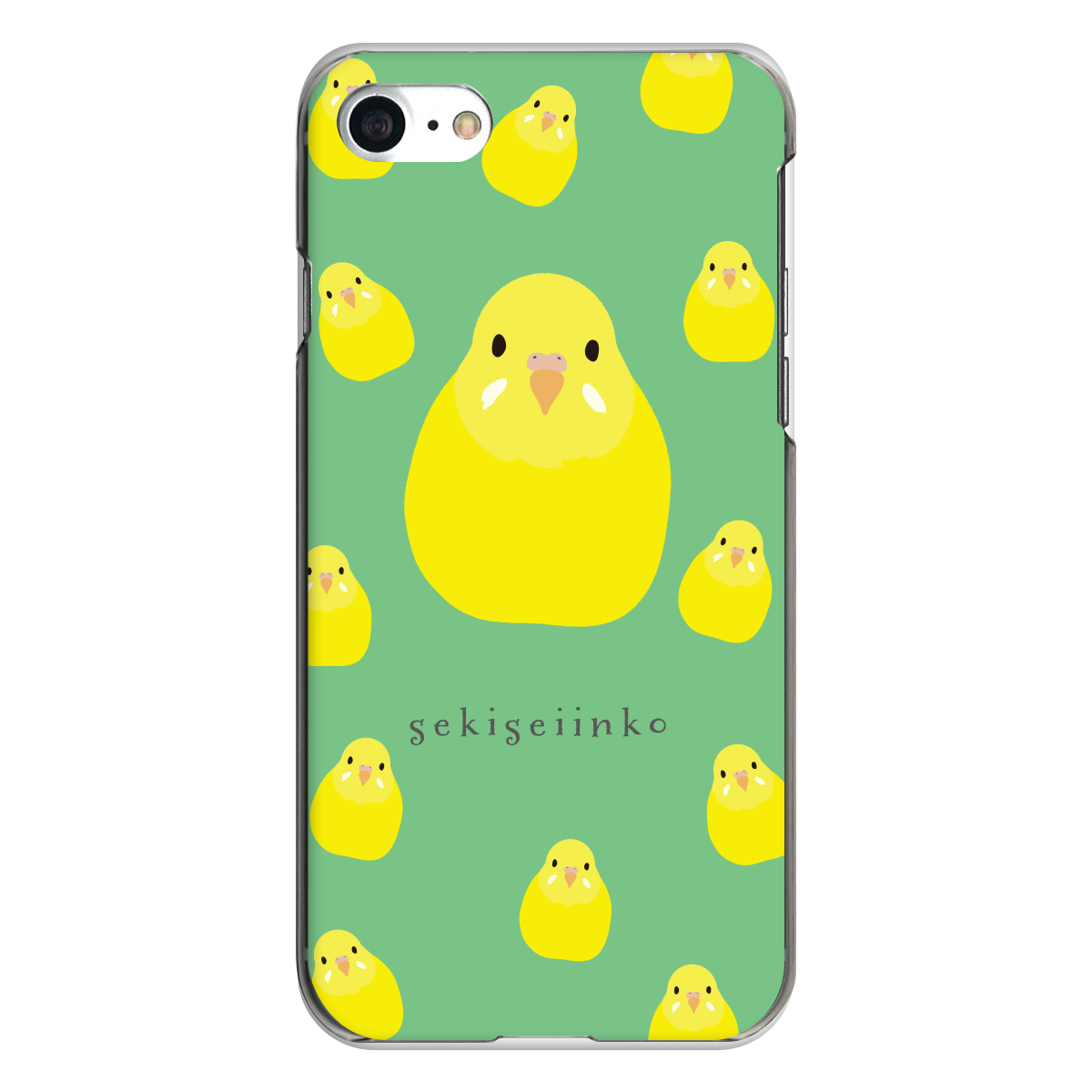 iPhone対応 スマホ ハードケース クリア インコ イエロー ミックス インコ 動物 デザイナーズ 【iPhone17 / iPhone16e / AQUOS / Xperia 他 iPhone / Android ほぼ全機種対応】 |desr3565