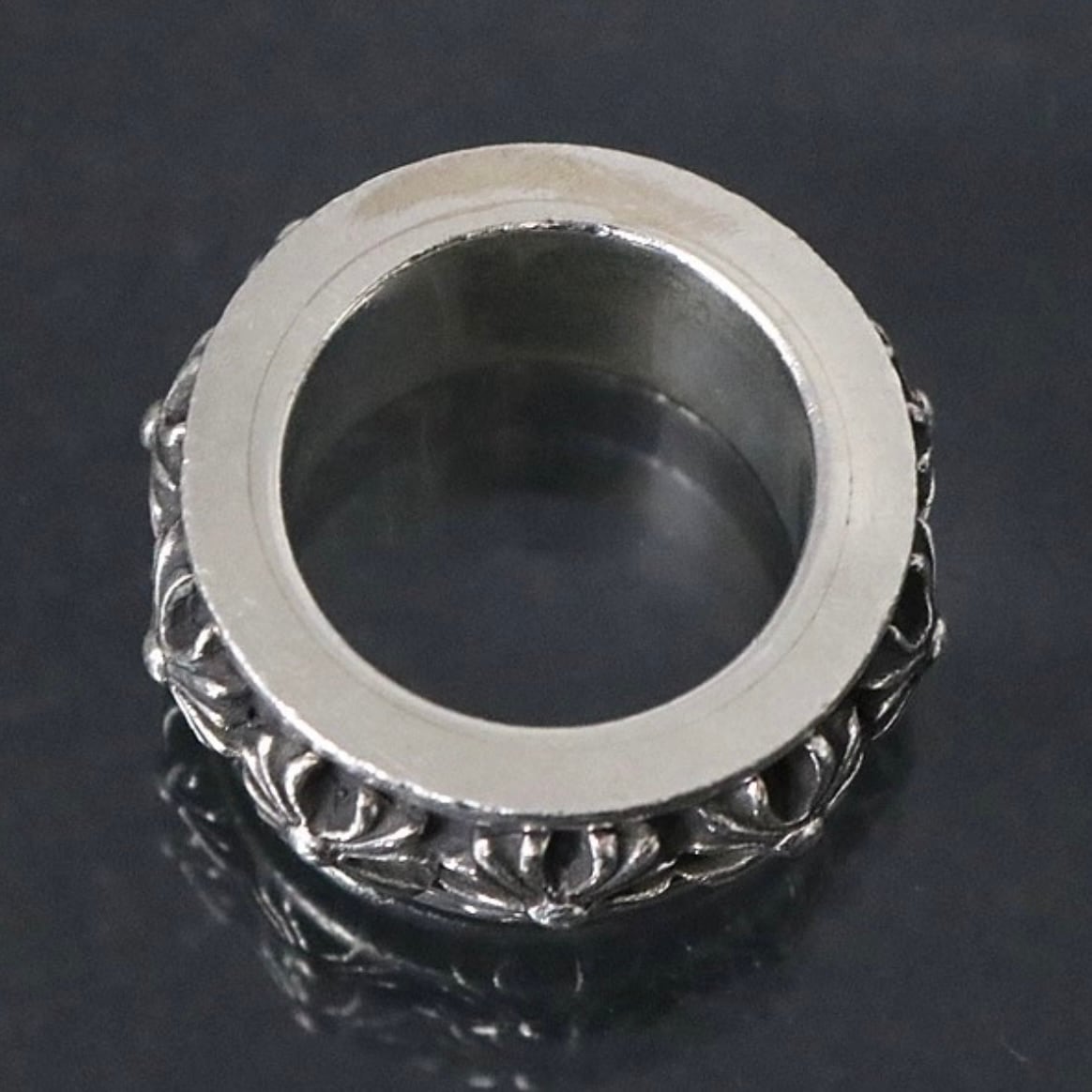 クロスリング 925 bone ring CROSS SILVER925 #01012-sv 骨クロスリング/シルバー