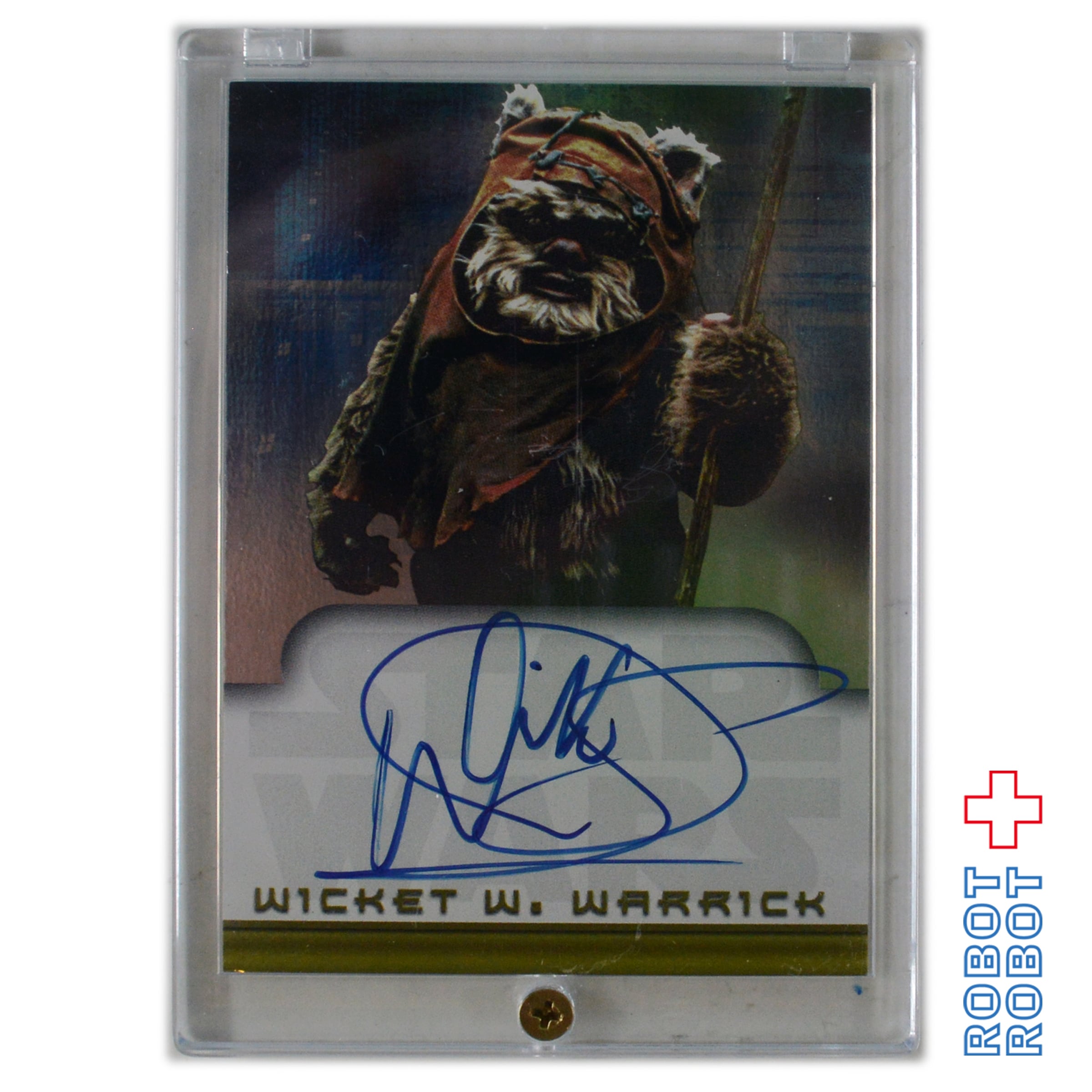 toppsスターウォーズ チューバッカサインカード ポーグ乗りデザイン 荒かっ