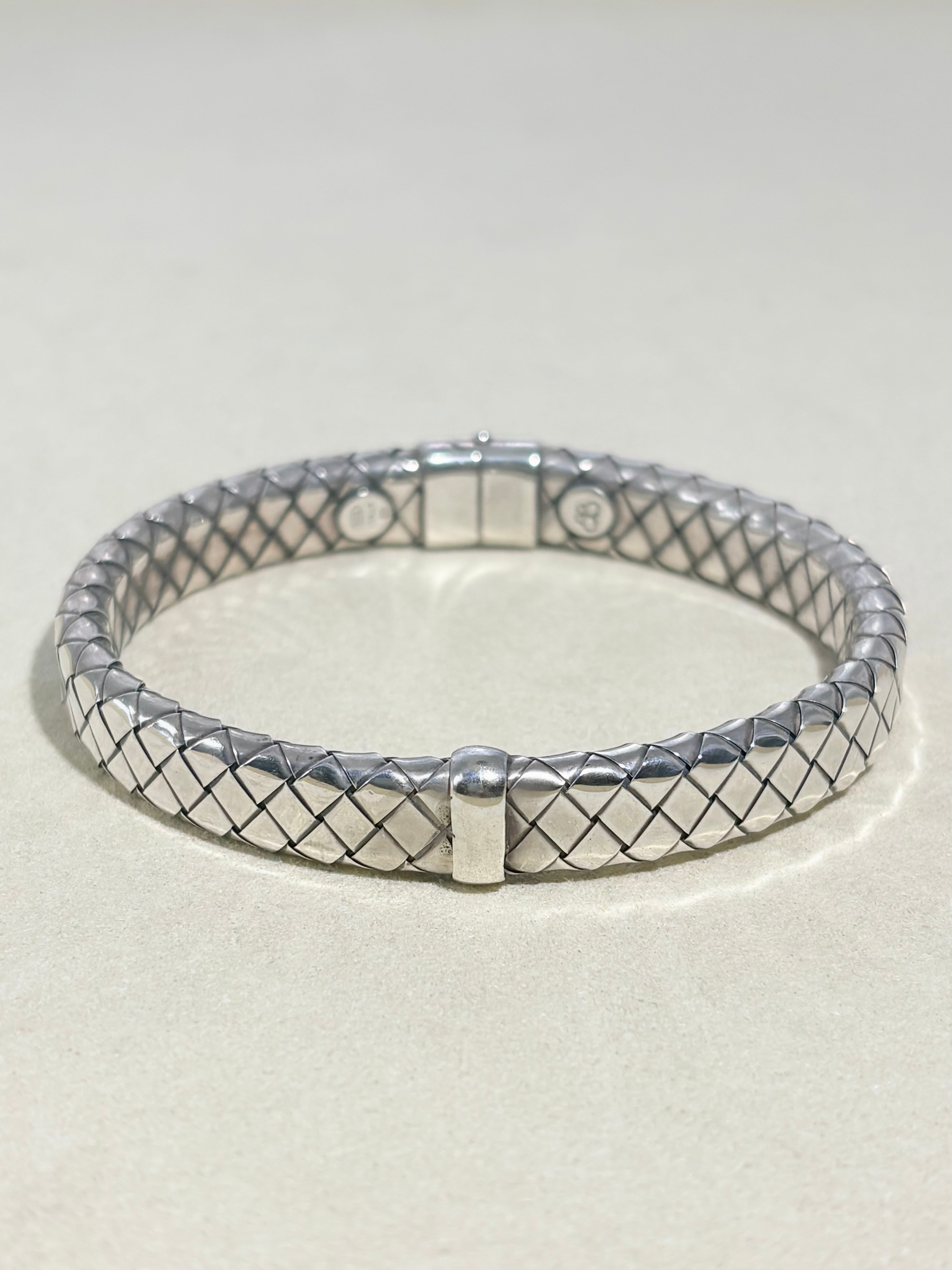 Intrecciato Woven Bangle -BOTTEGA VENETA-