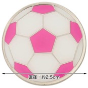 Tabata(タバタ) ゴルフマーカー マグネット グリーンマーカー かわいいデザイン グラウンドゴルフ 磁石 芝に目立つ色 ゴルフ用品 コンペ景品 プレゼント サッカー 台座別売り GV0883 M