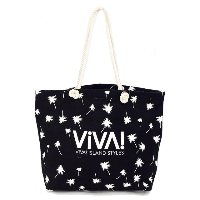 VIVA! ISLAND｜ビバアイランド BEACH TOTE BAG (帆布トートバッグ/ブラック｜V-912302)