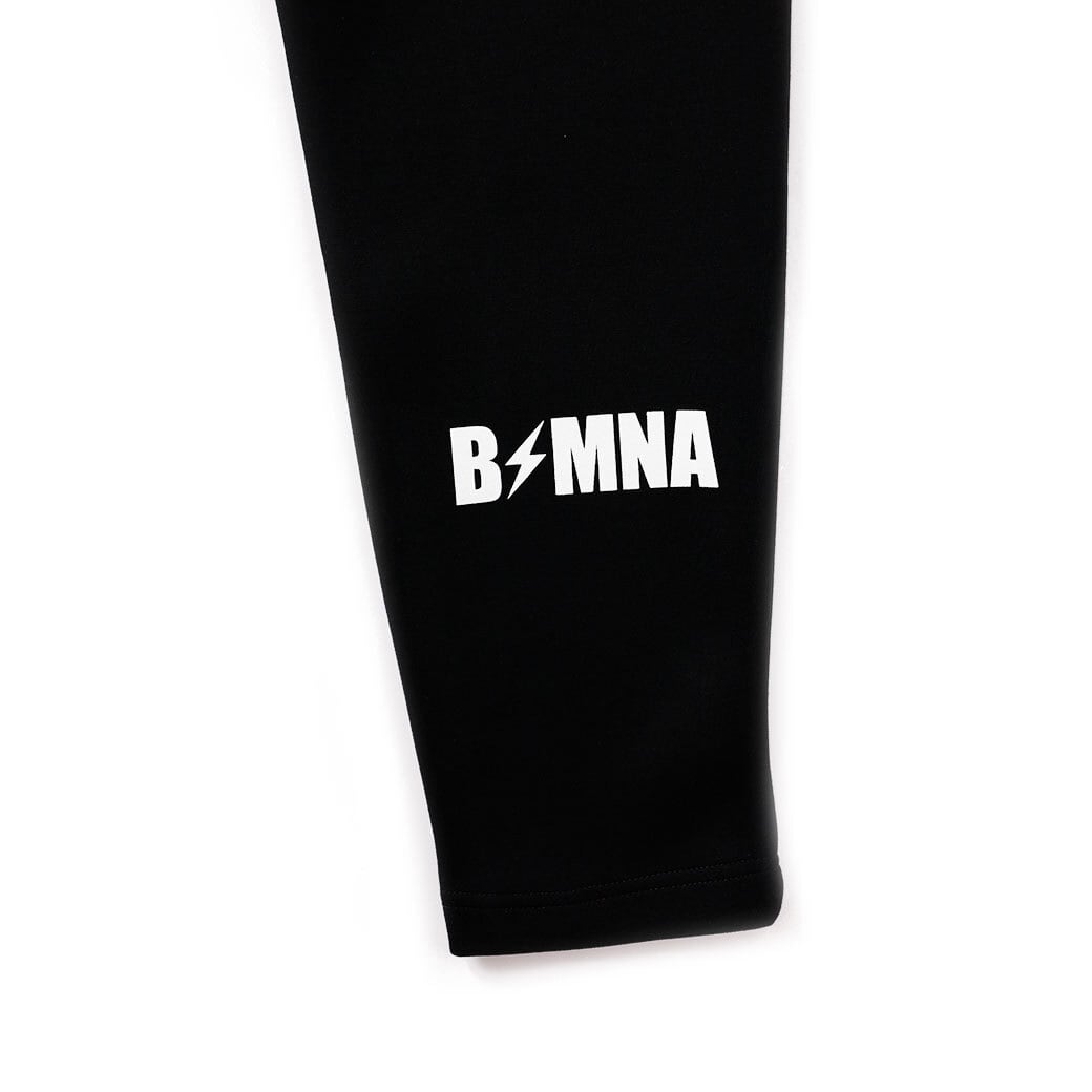 アーチロゴ刺繍ダンボールニットパンツ［BLK］ | bassmania.jp