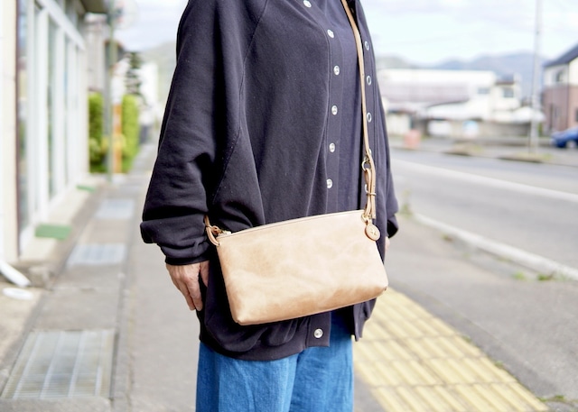 Groover Leather グルーバーレザー　GHB-210 巾着ショルダーバッグ　 LeatherBag waistbag shoulder