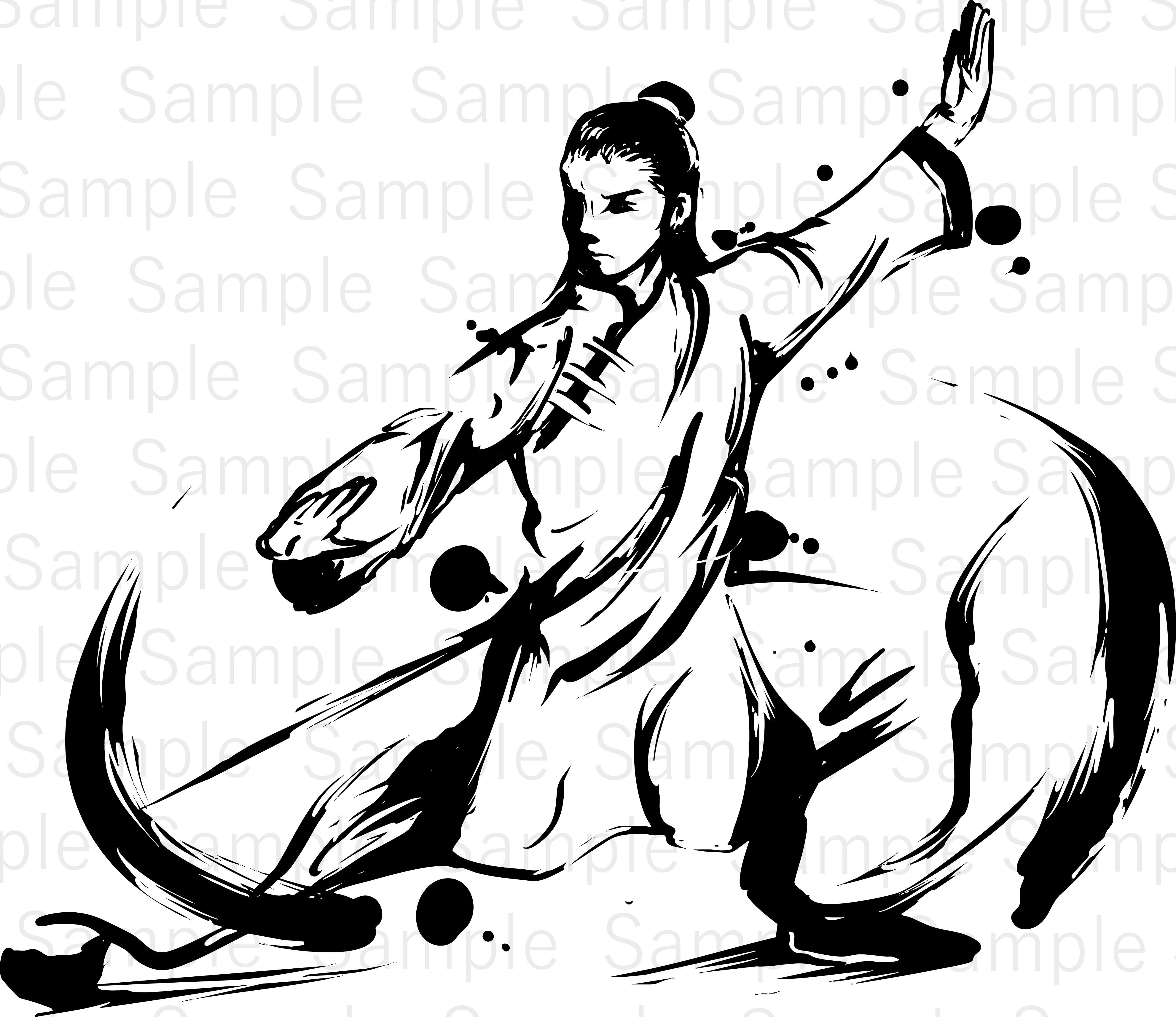 相撲の四股（Stomp of Strength） | デジタル墨絵処（Digital Sumi-e