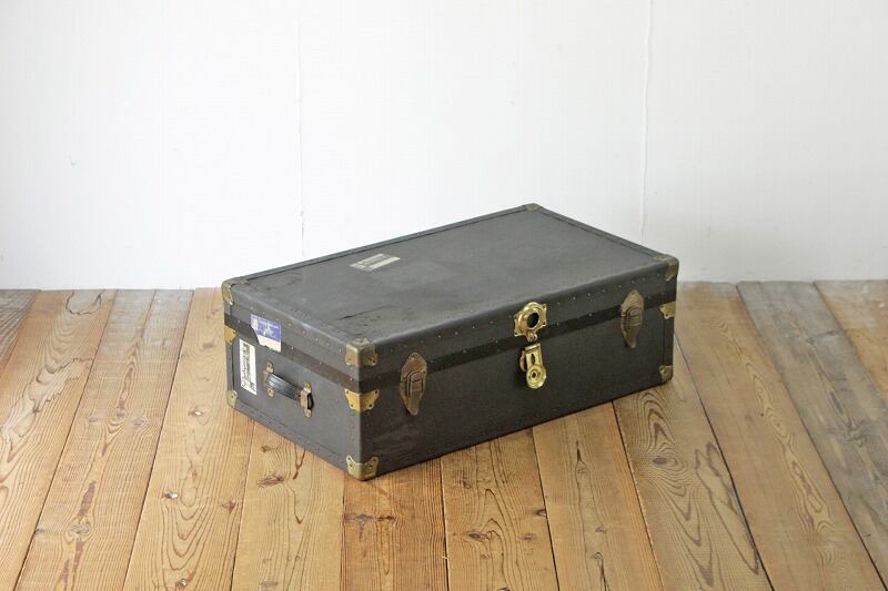 ヴィンテージ U.S. アメリカ トランク 船舶 旅行鞄 かばん 収納 ケース ディスプレイ 店舗什器 1 NFS21199