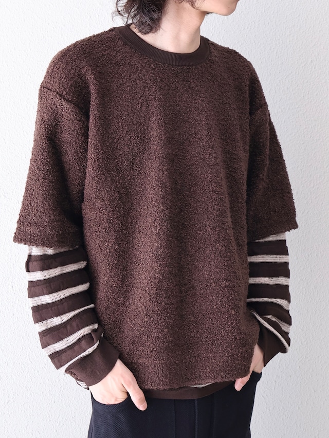 【ISA BOULDER】REPEAT STRIPE TOP/soil