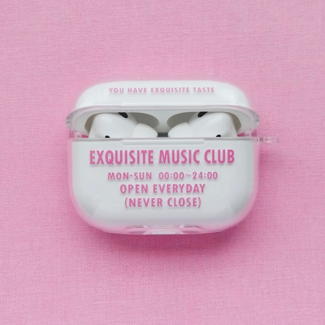 【t.e.a】Music Club Case airpods case / ミュージッククラブ 1 2 pro 3 エアポッズ エアーポッズ プロ ハード ケース カバー 第１世代 第２世代 韓国雑貨