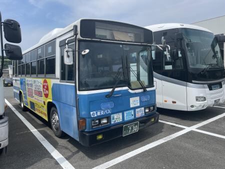 座席シート＜座面2人掛け用＞：熊本200か730号車（産交バス）抗
