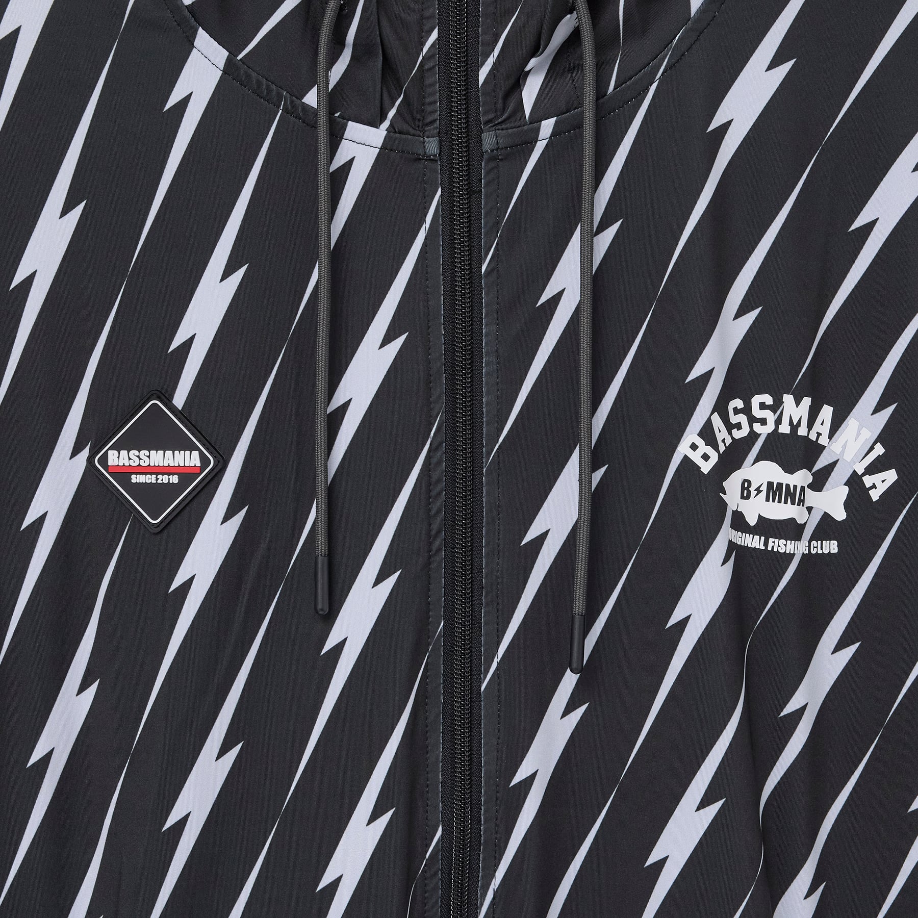 Face guard UV Dry Rush ZIPパーカー［BLK Thunder］［LIMITED