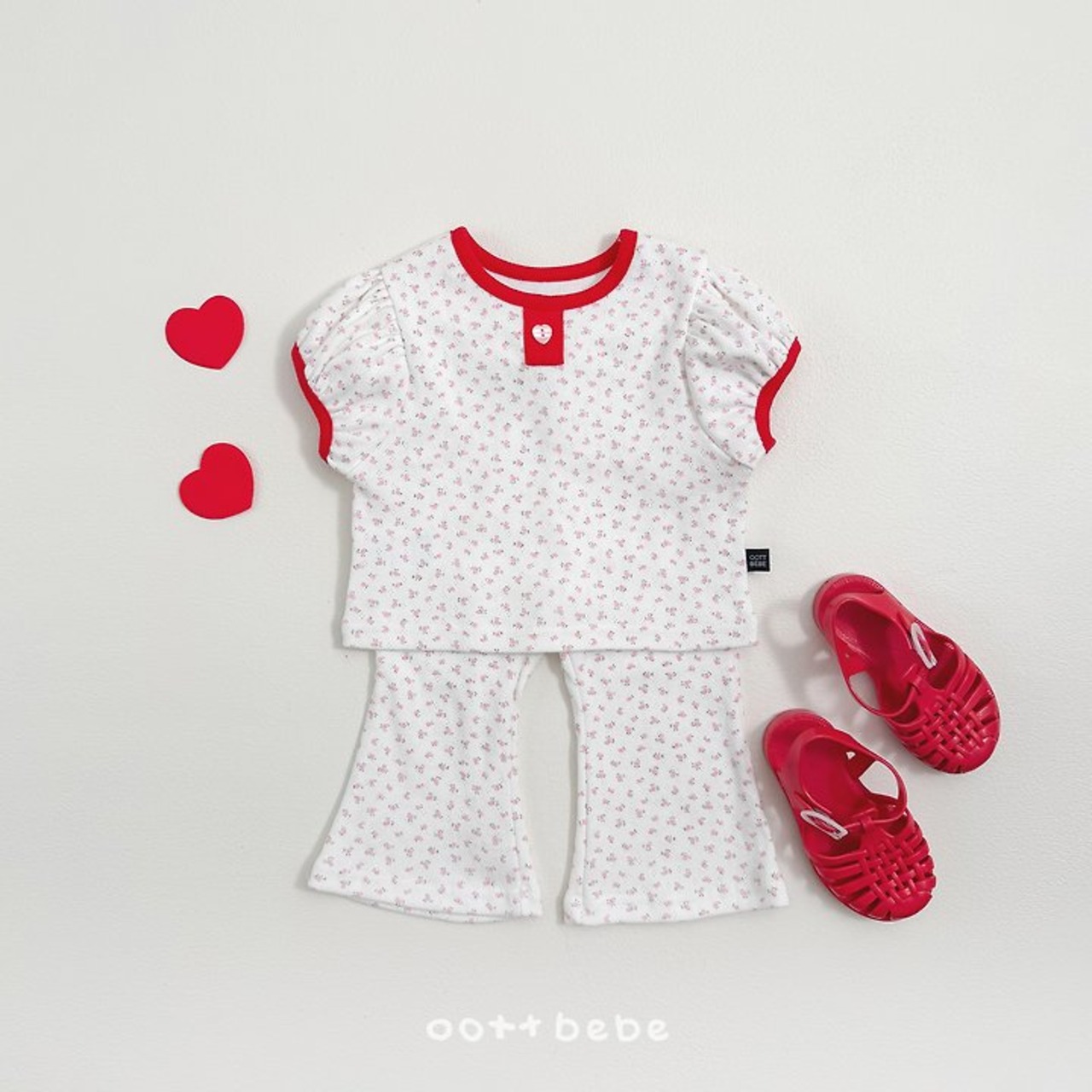 [oottbebe] Lovely Eyelet set / [오뜨베베] 러블리아일렛상하복