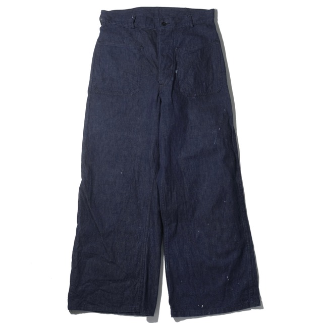 60's US NAVY denim sailor pants[32x27]