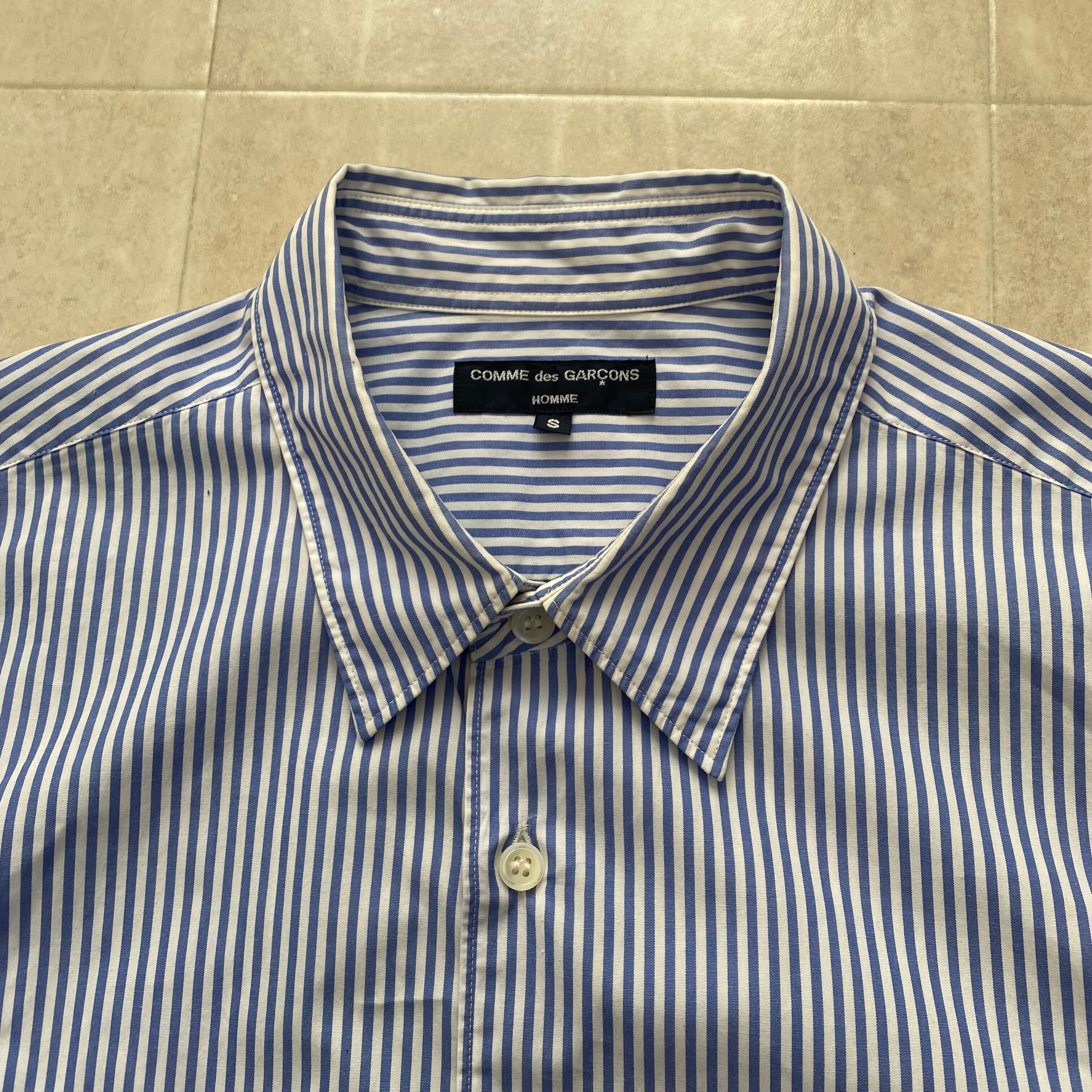 COMME des GARCONS HOMME Short Sleeve Striped Shirt HG-B031 AD2010