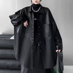 PU leather shirt (ME469)