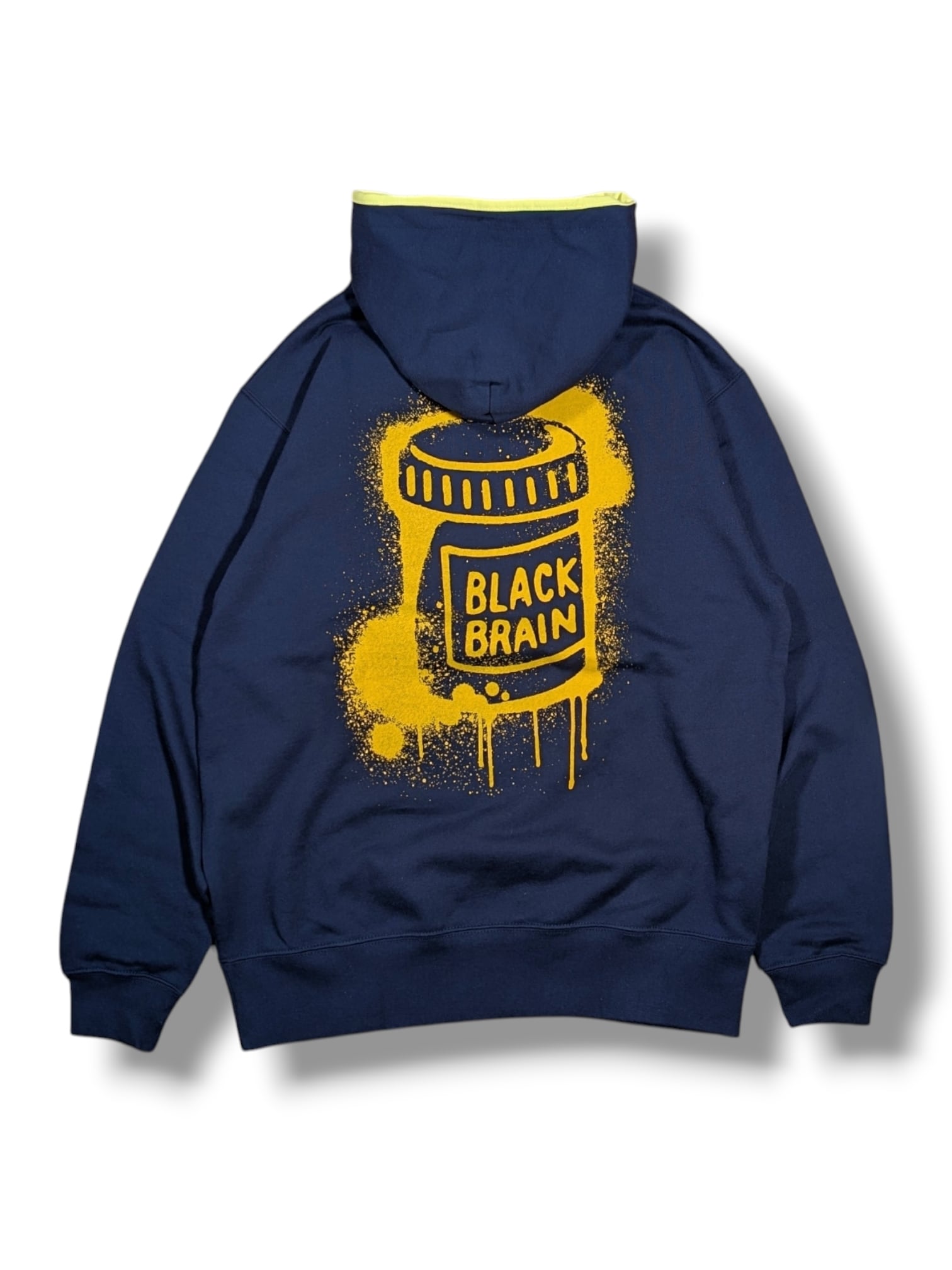 Dripped Color Block Hoodie | BLACK BRAIN