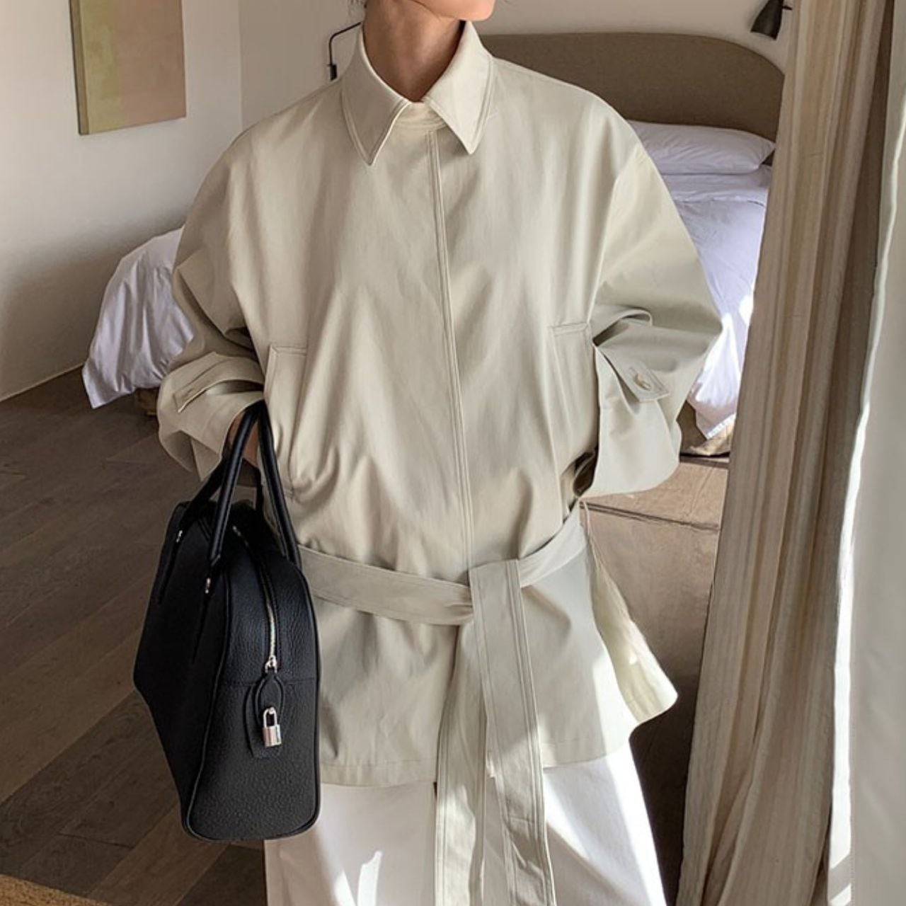 ショートトレンチコート 01053