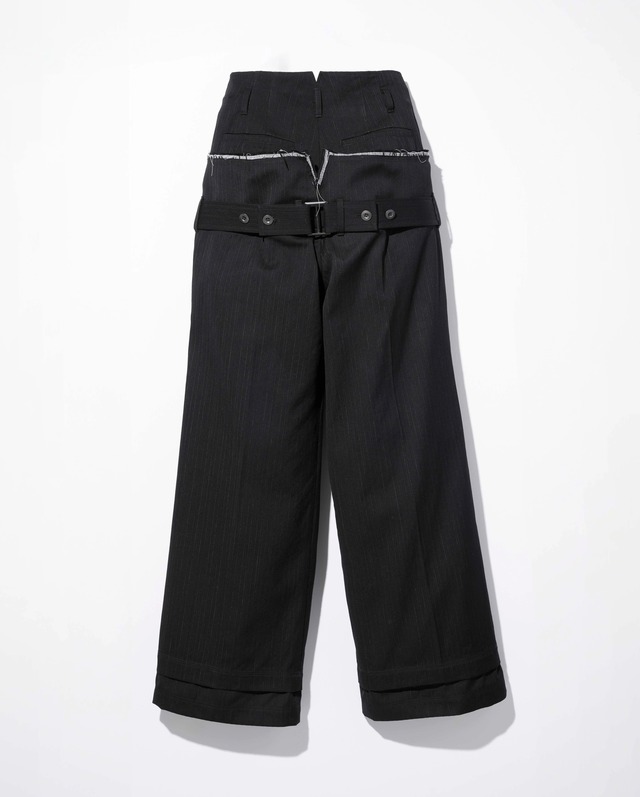 【mukcyen】double waist trousers